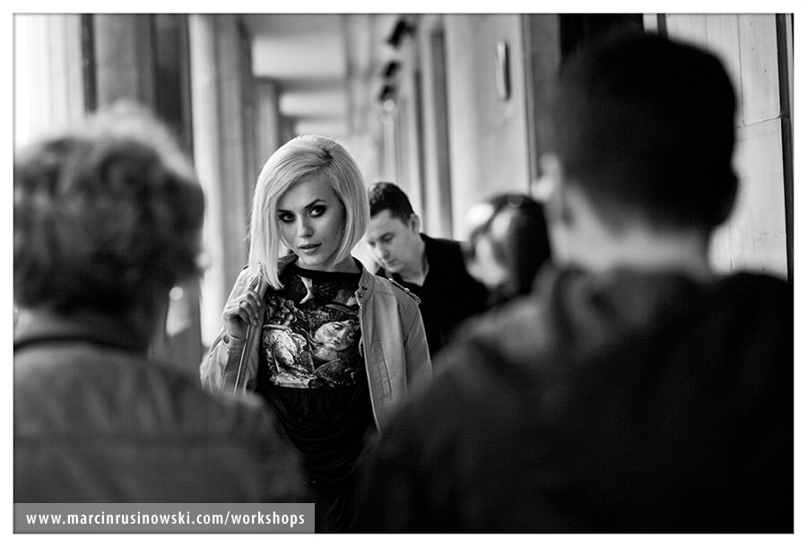 workshop światło Marcin Rusinowski modelka Anna Skura makeup Kasia Sujka fotograf moda portret lifestyle